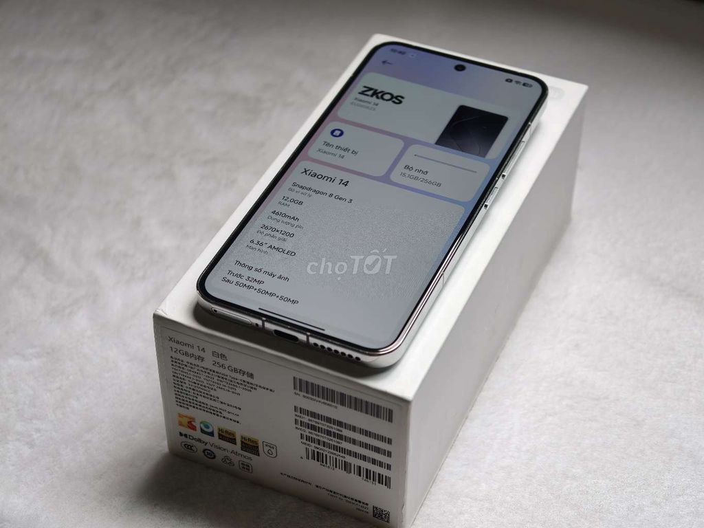Xiaomi 14 12/256GB QT Fullbox đẹp zin. Mua bán Điện thoại tại Quận Bình Tân Tp Hồ Chí Minh được đăng bởi Hiếu hình 1