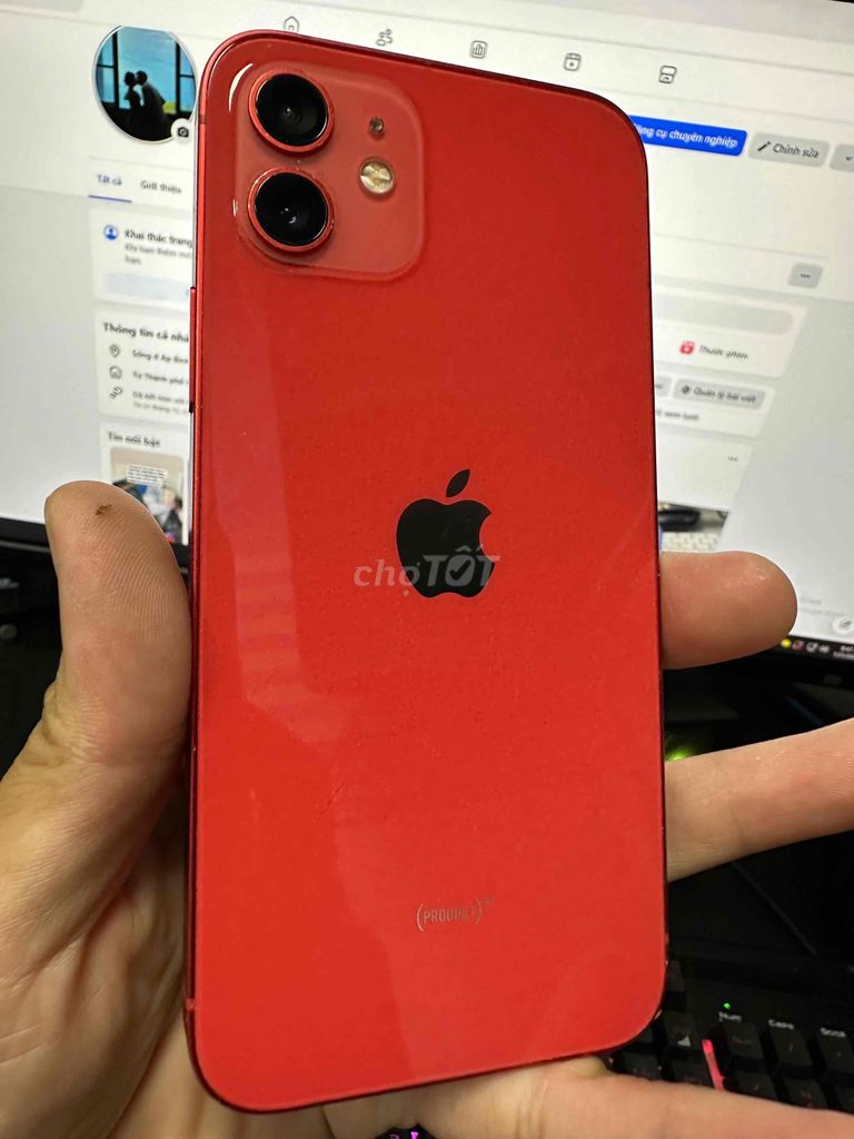 Điện thoại iPhone 12 Đỏ. Mua bán Điện thoại tại Thị xã Bến Cát Bình Dương được đăng bởi Trương Khánh Duy hình 1