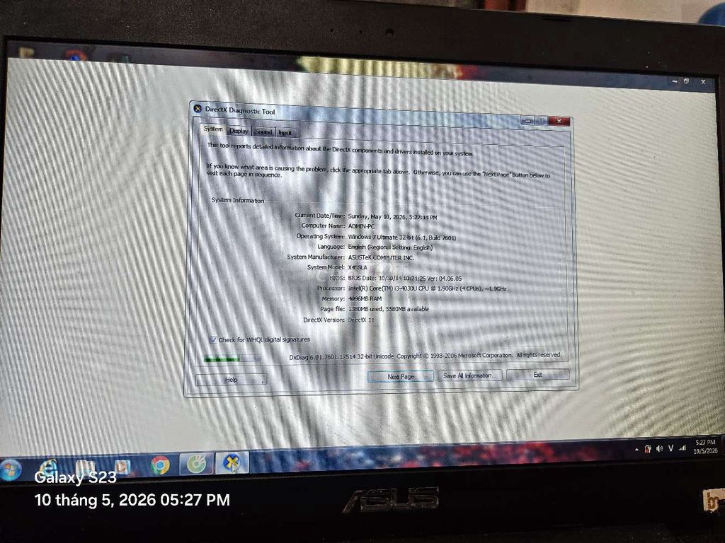 Laptop Asus X455LA i3 4th Gen 4GB/450GB. Mua bán Laptop tại Huyện Bảo Thắng Lào Cai được đăng bởi Ngô Đức Hiếu hình 1