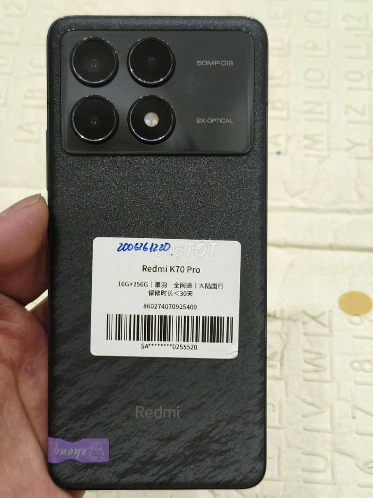 Redmi K70pro, bản 16/256, đen. Mua bán Điện thoại tại Quận Hoàng Mai Hà Nội được đăng bởi Nguyennoi hình 1