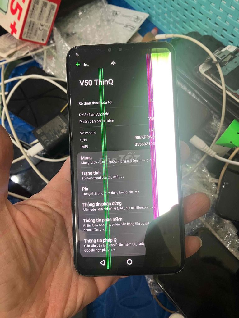 Bán Xác LG V50 Zin hỏng hẳn màn. Mua bán Điện thoại tại Quận Hà Đông Hà Nội được đăng bởi Mạnh Mobile hình 1