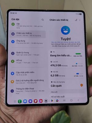 Samsung fold 5 512Gb/12Gb 99% nguyên rin , áp. Mua bán Điện thoại tại Quận Hải Châu Đà Nẵng được đăng bởi Linh 
