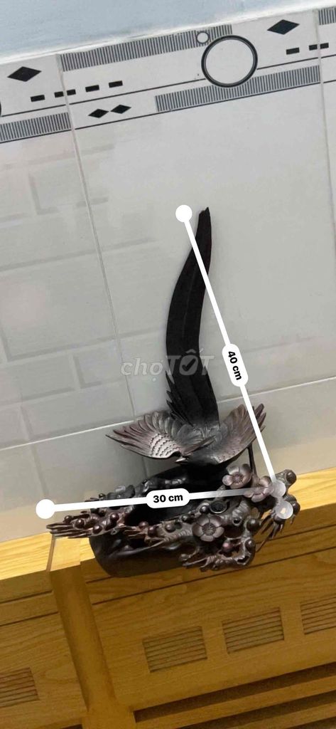 Đồ trang trí Gỗ tự nhiên Nâu đen 40x30cm. Mua bán Cây cảnh, đồ trang trí tại Huyện Hóc Môn Tp Hồ Chí Minh được đăng bởi Uy Tín Trên Hết hình 1