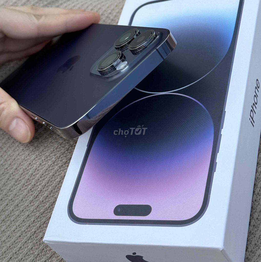 iphone 14 Pro Max 256gb tím đang dùng còn bh TGDĐ