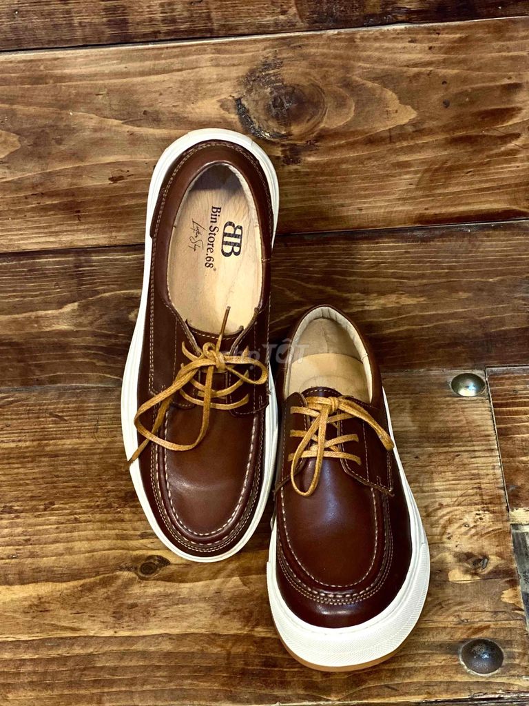 Giày da nam Bin Store.68 Nâu size 38-44. Mua bán Giày dép tại Quận Hải Châu Đà Nẵng được đăng bởi Ngọc Hoà hình 1