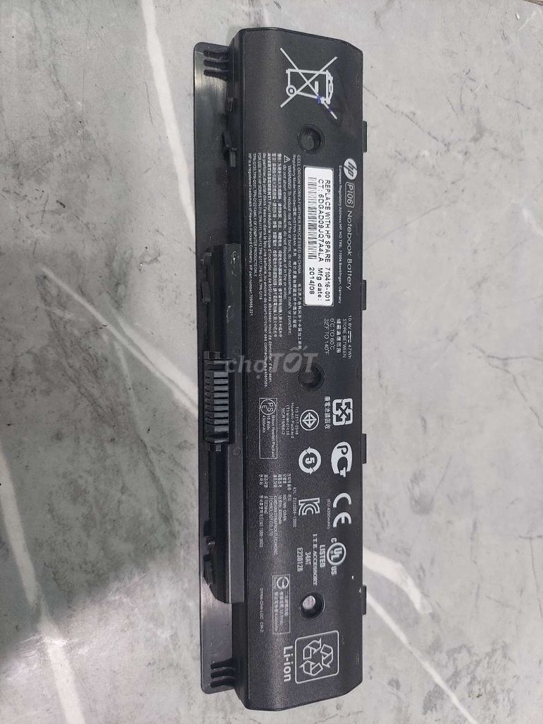 💥 Pin laptop HP Envy M6 6 cell xài 2 giờ. Mua bán Linh kiện (RAM, Card...) tại Quận Bình Tân Tp Hồ Chí Minh được đăng bởi LAPTOP XÁCH TAY NGUYÊN ZIN hình 1
