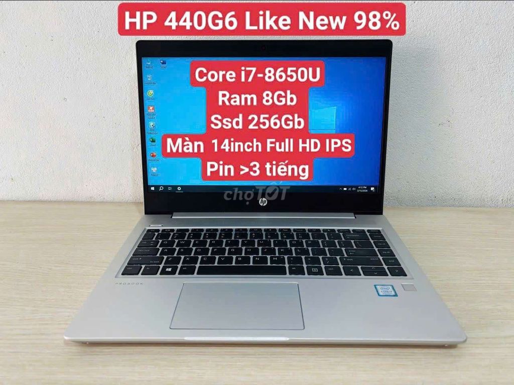 HP ProBook 440G6 đẹp 98% i7-8650U/8GB/256GB. Mua bán Laptop tại Quận Ninh Kiều Cần Thơ được đăng bởi Laptop Linh Kiện PC Nhật Mỹ CT hình 1