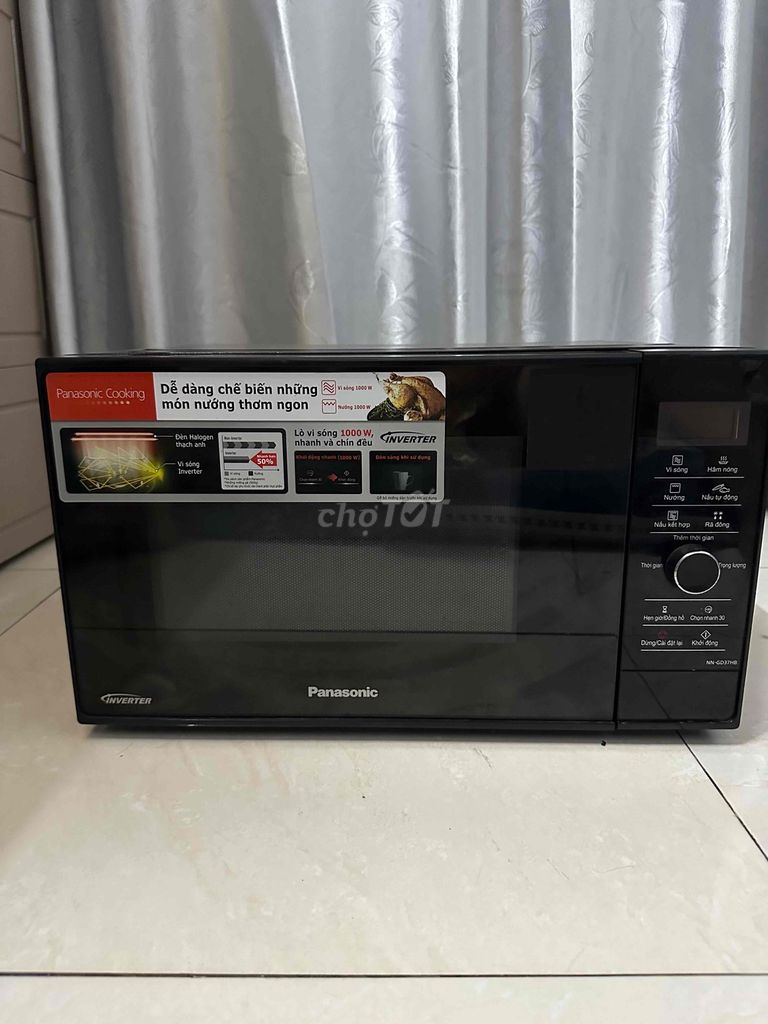 Lò vi sóng Panasonic Inverter Đen. Mua bán Bếp, lò, đồ điện nhà bếp tại Quận Gò Vấp Tp Hồ Chí Minh được đăng bởi ThaoChi hình 1