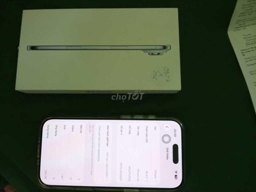 iPhone Air Trắng Mới. Mua bán Điện thoại tại Thành phố Điện Biên Phủ Điện Biên được đăng bởi Hung Lo hình 1
