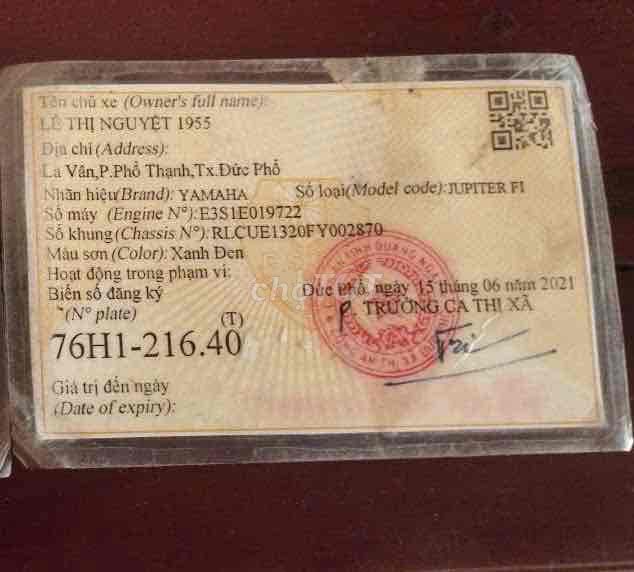 Jupiter 2016 máy ngon full chức năng giá 12tr500. Mua bán Xe máy tại Thành phố Quảng Ngãi Quảng Ngãi được đăng bởi Hien hình 10