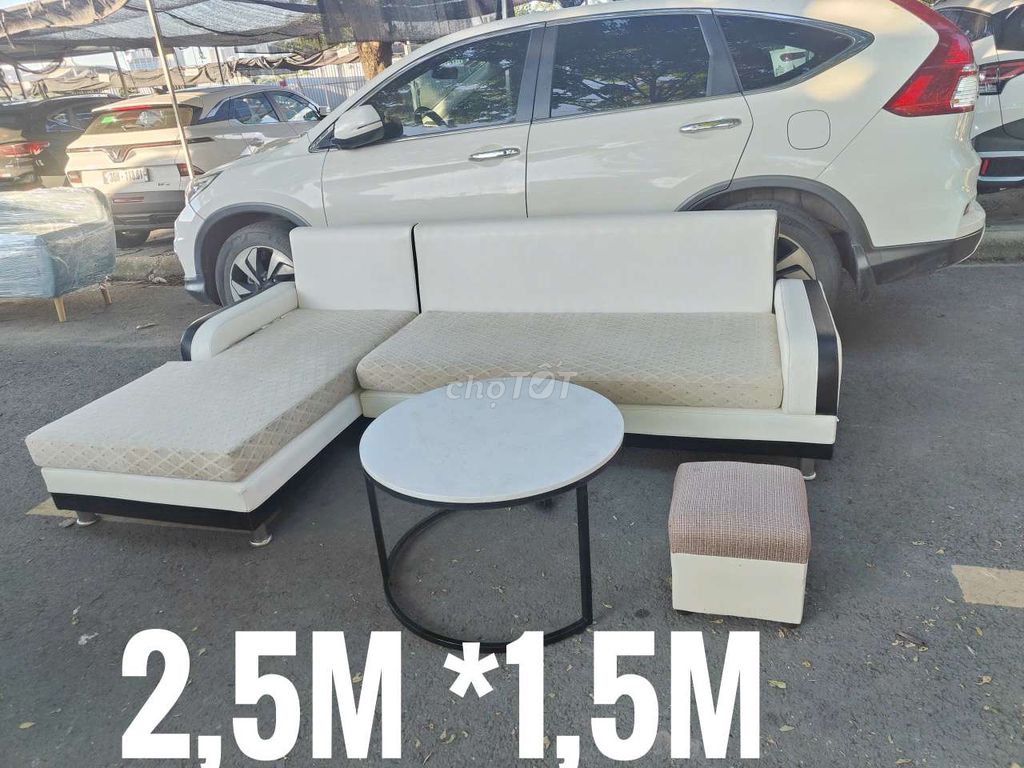 Ghế sofa Vải Trắng 2.5M * 1.5M. Mua bán Bàn ghế tại Quận Nam Từ Liêm Hà Nội được đăng bởi thjjvn hình 1