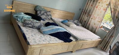 Giường gỗ - giường ngủ - giường cao cấp mới =