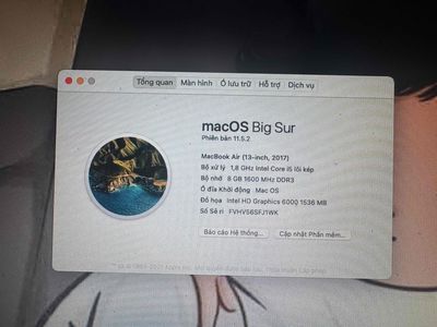 MacBook Air Core i5 - RAM 8GB. Mua bán Laptop tại Thành phố Thủ Dầu Một Bình Dương được đăng bởi võ thanh hiền