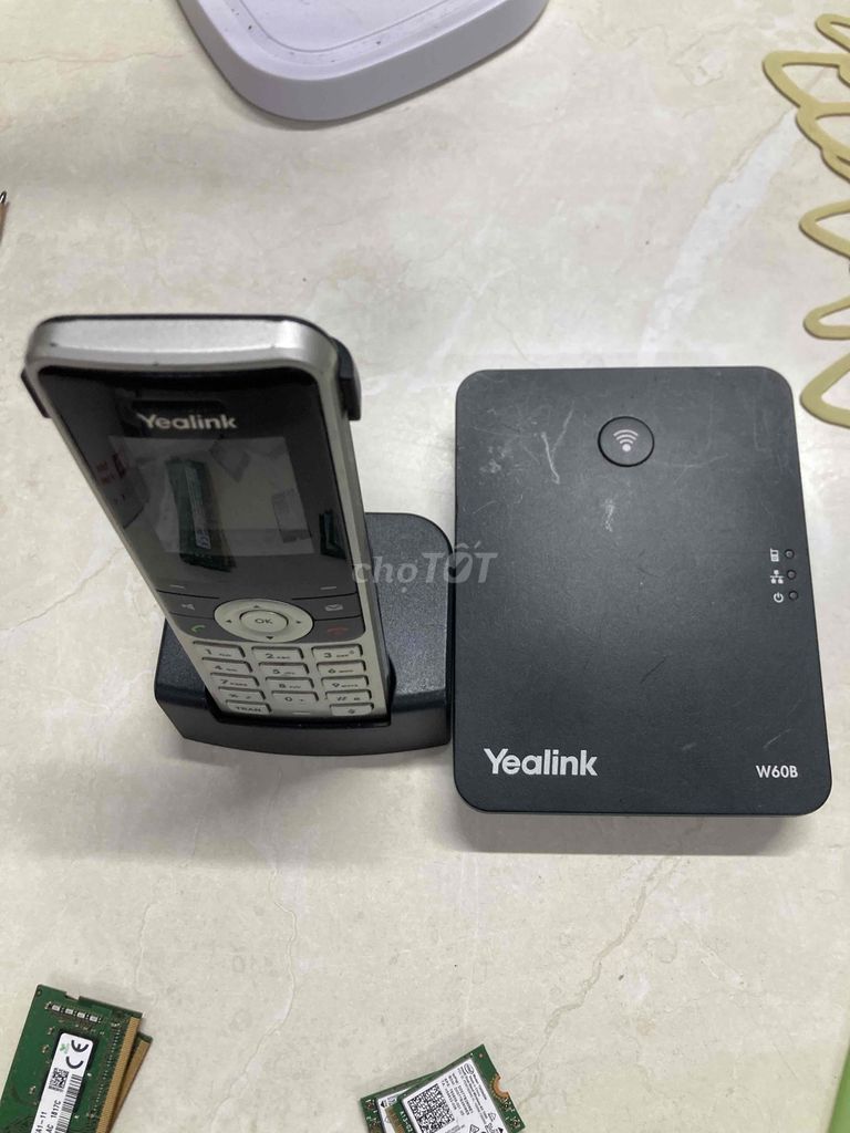 Điện thoại IP Yealink W60B Đen hư pin. Mua bán Điện thoại tại Quận Bình Thạnh Tp Hồ Chí Minh được đăng bởi Đặng Phong hình 1