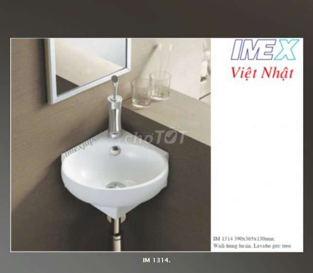 Lavabo góc treo tường Imex Việt Nhật IM 1314. Mua bán Thiết bị vệ sinh, nhà tắm tại Huyện Nhà Bè Tp Hồ Chí Minh được đăng bởi IMEX Việt Nhật hình 1