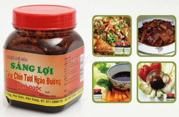 Tiêu chín ngào đường hũ 200g đặc sản Phú quốc