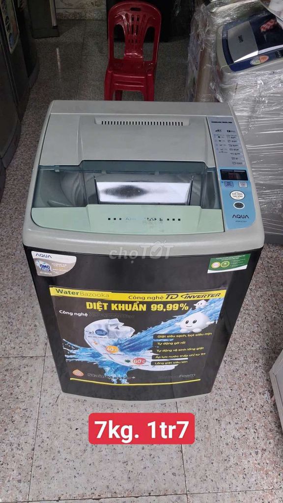 Máy giặt Aqua 7kg cửa trên TD Inverter cũ. Mua bán Máy giặt tại Thành phố Dĩ An Bình Dương được đăng bởi thanh hương hình 1