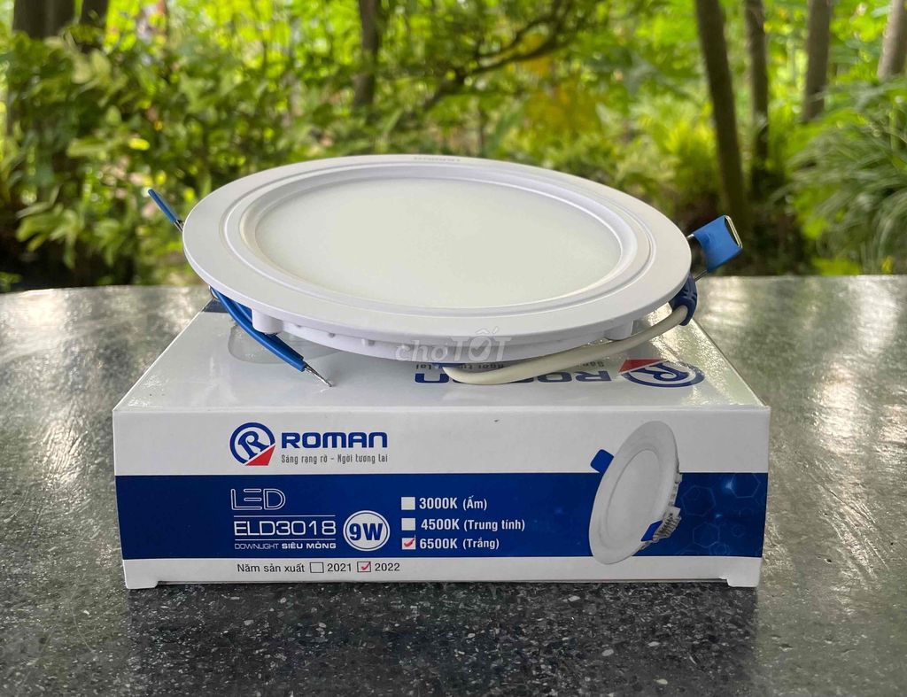 Đèn LED Downlight Roman ELD3018 9W ánh sáng trắng. Mua bán Đèn tại Thành phố Tuy Hòa Phú Yên được đăng bởi THIẾT BỊ ĐIỆN TRẦN ĐỨC hình 1