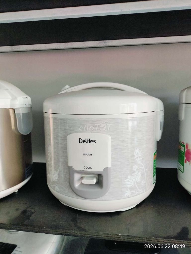 Nồi cơm điện Delites 1.8 lít Trắng. Mua bán Bếp, lò, đồ điện nhà bếp tại Quận Cẩm Lệ Đà Nẵng được đăng bởi Điện Máy Thái Hiền hình 1