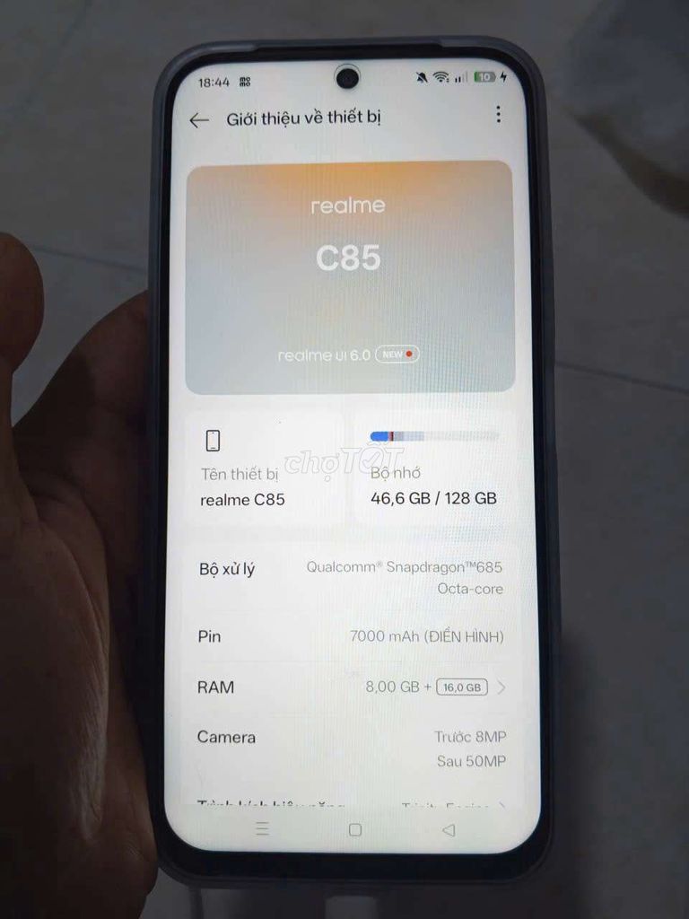 Realme C85 128Gg, mới mua TGDD vai ngày. Mua bán Điện thoại tại Huyện Hóc Môn Tp Hồ Chí Minh được đăng bởi Béo hình 1