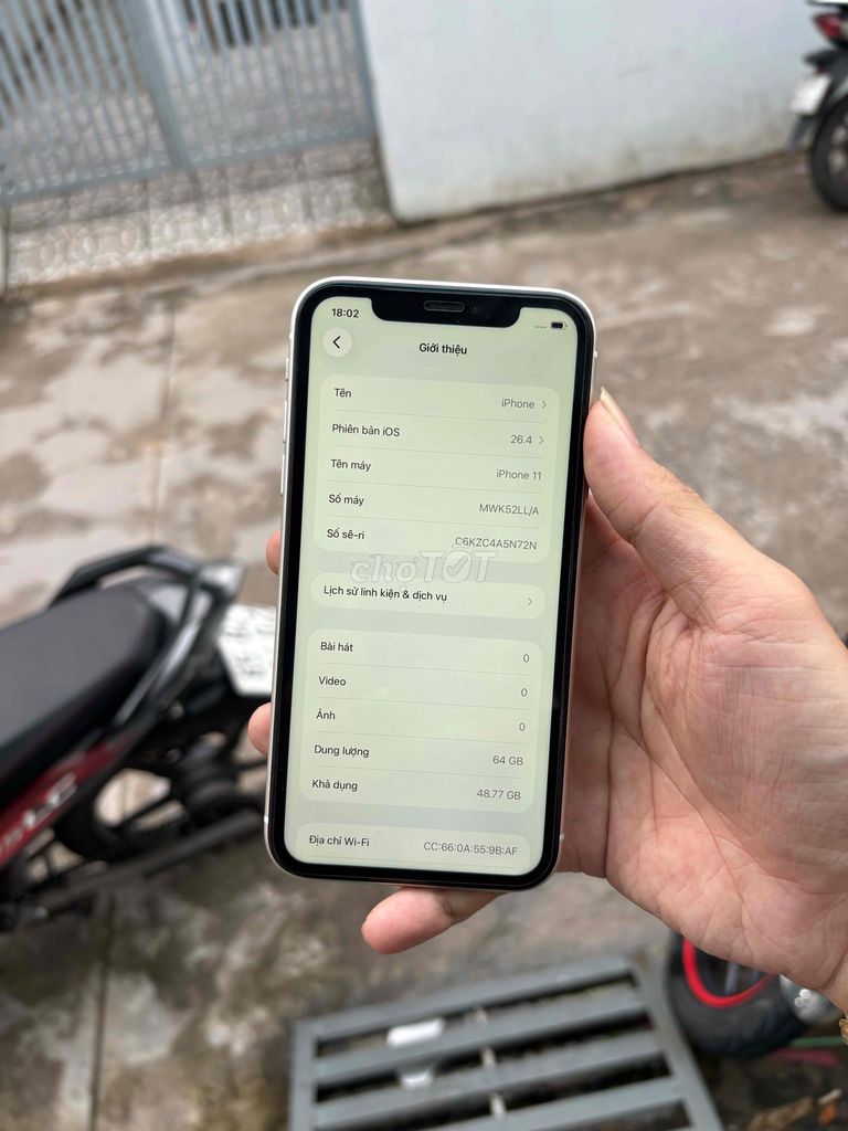 iPhone 11 64GB Trắng Đã sử dụng. Mua bán Điện thoại tại Quận Ninh Kiều Cần Thơ được đăng bởi Thắng Lê hình 1
