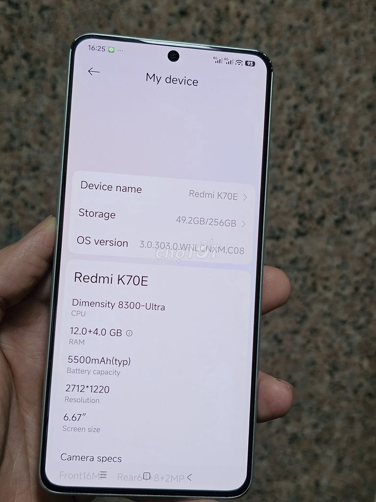 Xiaomi Redmi K70E 256GB 2 sim ,Xanh lá. Mua bán Điện thoại tại Quận 8 Tp Hồ Chí Minh được đăng bởi Vu t hình 1