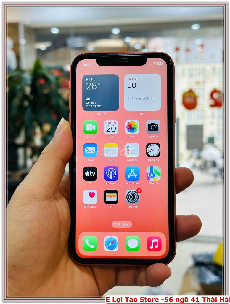 E pass lại IPHONE XR 64GB Cam Pin 100%. Mua bán Điện thoại tại Quận Đống Đa Hà Nội được đăng bởi Nguyễn Tiến Lợi hình 1