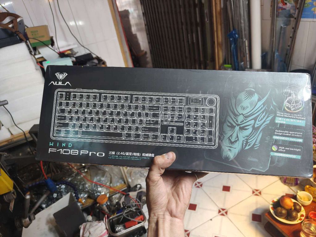 Bàn phím cơ AULA F108 Pro Xám Bụi 3 Mode. Mua bán Phụ kiện (Màn hình, Chuột...) tại Quận 1 Tp Hồ Chí Minh được đăng bởi Ben hình 1