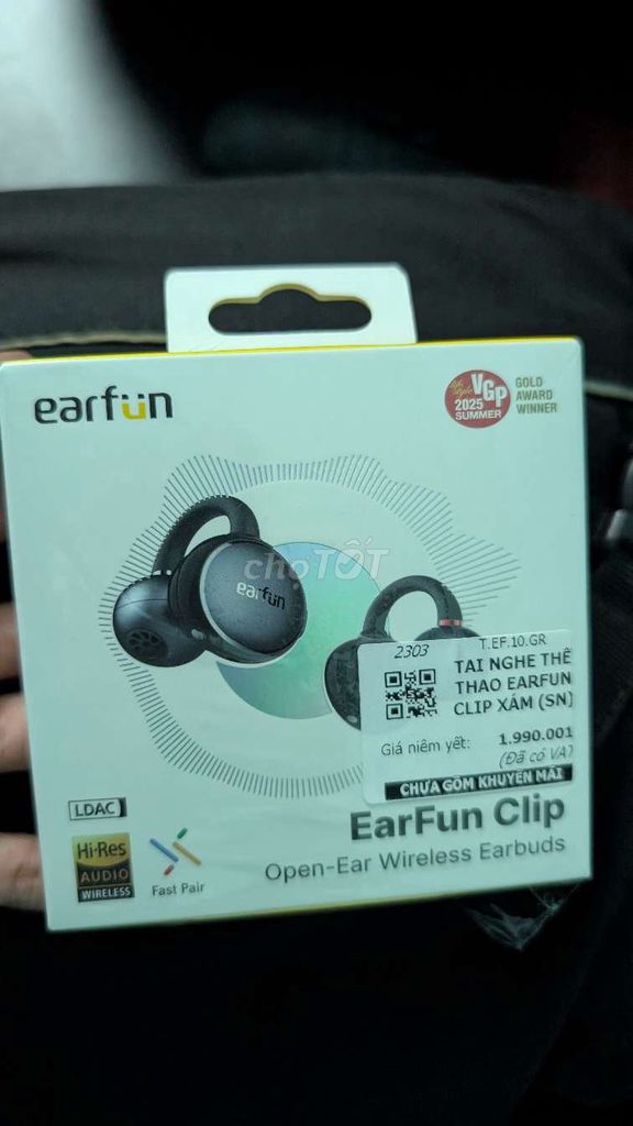 Tai nghe EarFun Clip Xám. Mua bán Tivi, Âm thanh tại Thị xã Điện Bàn Quảng Nam được đăng bởi Thành Longg hình 1