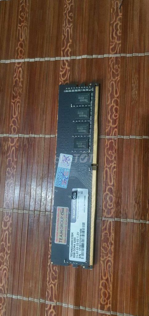 RAM TeamGroup TED48G3200C22BK 8GB. Mua bán Linh kiện (RAM, Card...) tại Thị xã Duy Tiên Hà Nam được đăng bởi Nguyên Vũ hình 1