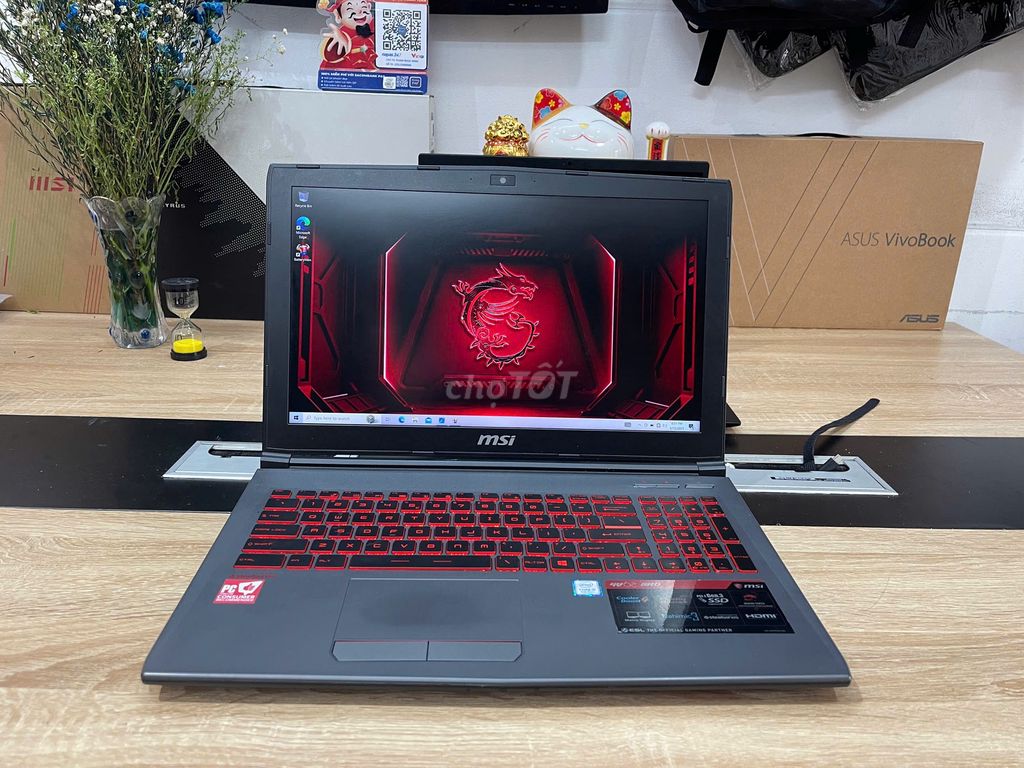 MSI GV62 Gaming i5 8300H 15.6 FHD GTX1050Ti zintem