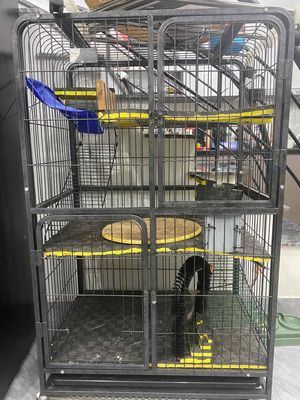 Chuồng mèo 3 tầng có bánh xe , loại dày đẹp. Mua bán Phụ kiện, Thức ăn, Dịch vụ tại Quận Thanh Xuân Hà Nội được đăng bởi Tiểu Chu