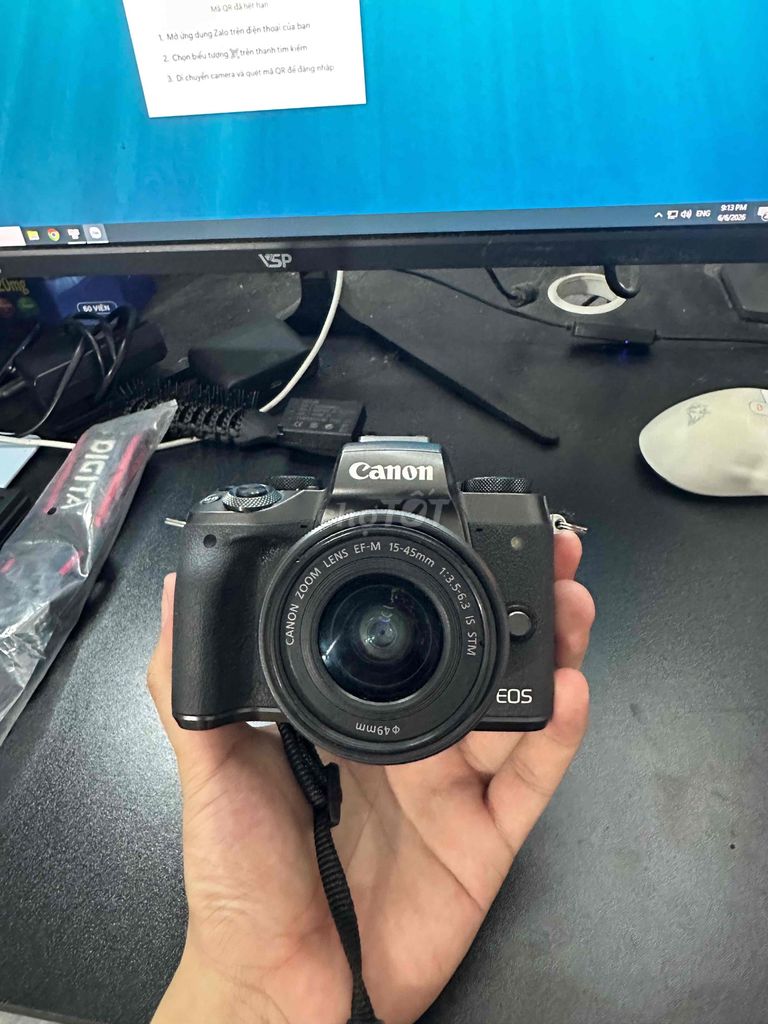 Máy ảnh Canon M5 Đen EF-M 15-45mm. Mua bán Máy ảnh, Máy quay tại Huyện Chiêm Hóa Tuyên Quang được đăng bởi Hà Toản hình 1