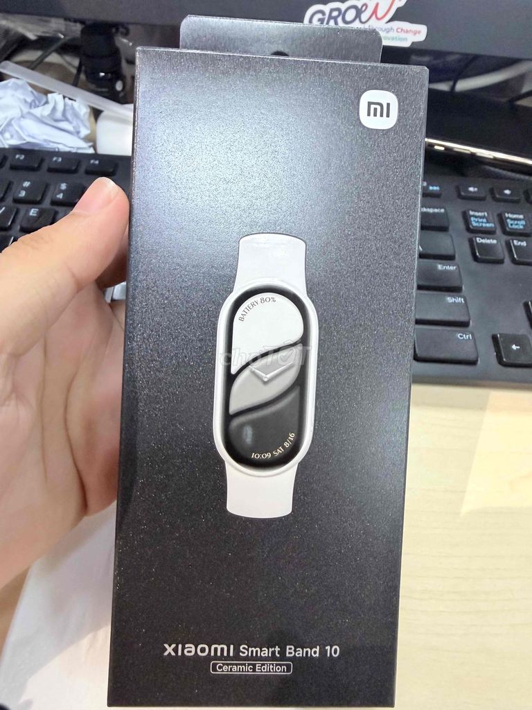 Xiaomi Mi Band 10 Ceramic Trắng Mới. Mua bán Thiết bị đeo thông minh tại Quận Tân Bình Tp Hồ Chí Minh được đăng bởi Vũ Khánh hình 1
