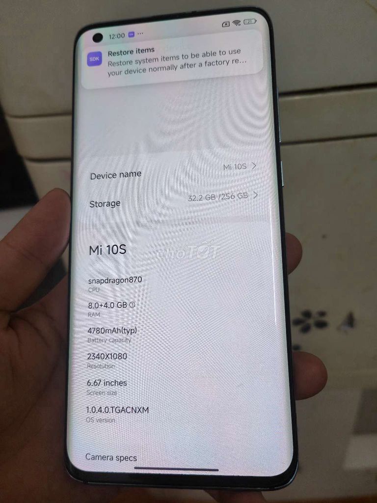 Xiaomi mi 10s Ram 8/256Gb