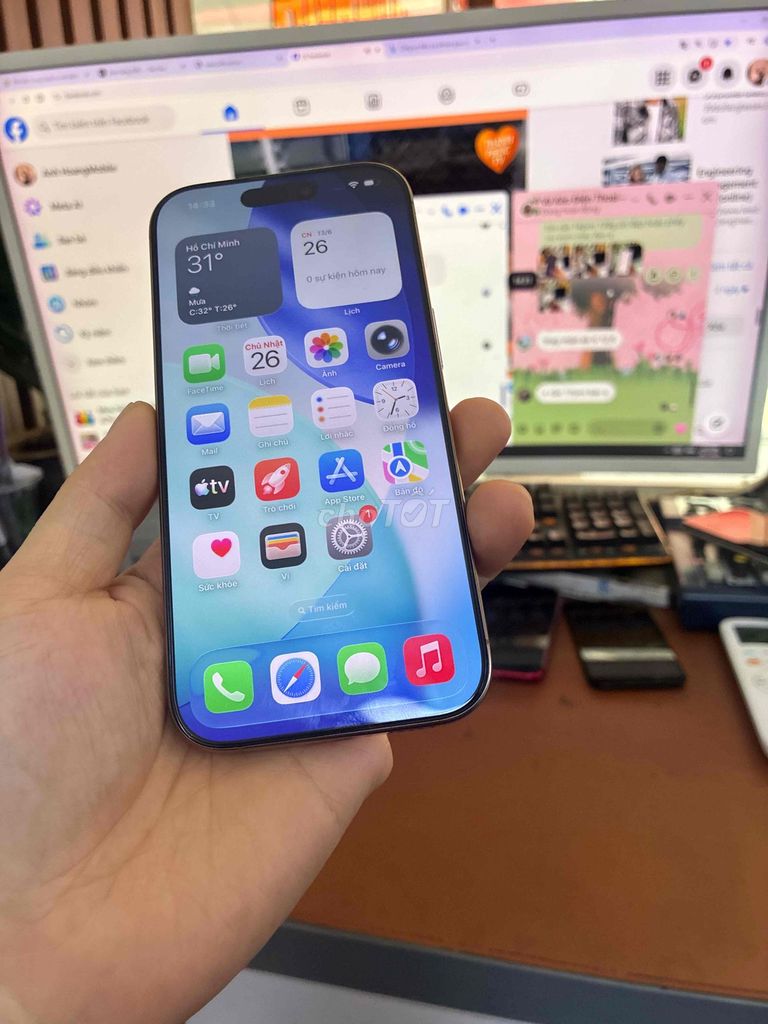 iphone 16pro 128g zin all 99% lock gold. Mua bán Điện thoại tại Quận Lê Chân Hải Phòng được đăng bởi hoang anh hình 1