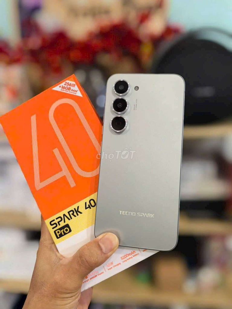 Tecno Spark 40 Pro 256GB Bạc gl. Mua bán Điện thoại tại Quận 12 Tp Hồ Chí Minh được đăng bởi laihuynh nhatminh hình 1