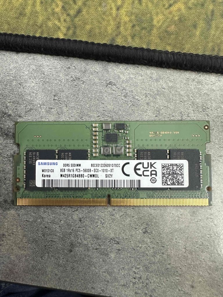 RAM laptop Samsung DDR5 SODIMM 8GB. Mua bán Linh kiện (RAM, Card...) tại Huyện Cẩm Khê Phú Thọ được đăng bởi ANHDUONGSTORE hình 1