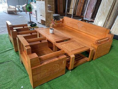 Bộ ghế sofa gỗ tự nhiên, salon gỗ sồi kiểu Nhật. Mua bán Bàn ghế tại Quận 5 Tp Hồ Chí Minh được đăng bởi Kho Bàn Ghế Cũ