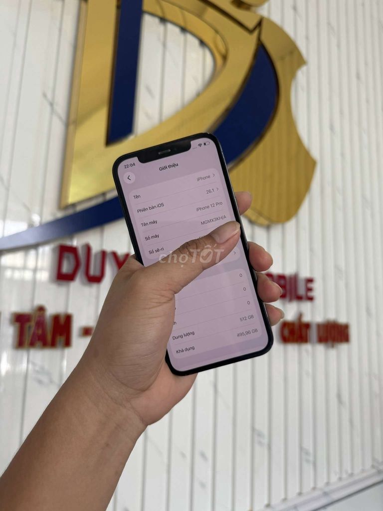 Apple iPhone 12 Pro 512GB Quốc tế KH/A,có bán góp. Mua bán Điện thoại tại Thành phố Cà Mau Cà Mau được đăng bởi Duy Dustin Mobile hình 1