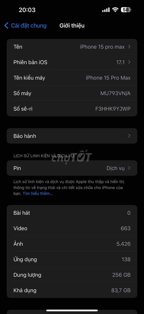 iphone 15 pro max titan VNA 256GB full box. Mua bán Điện thoại tại Huyện Vĩnh Tường Vĩnh Phúc được đăng bởi Ankiney hình 1