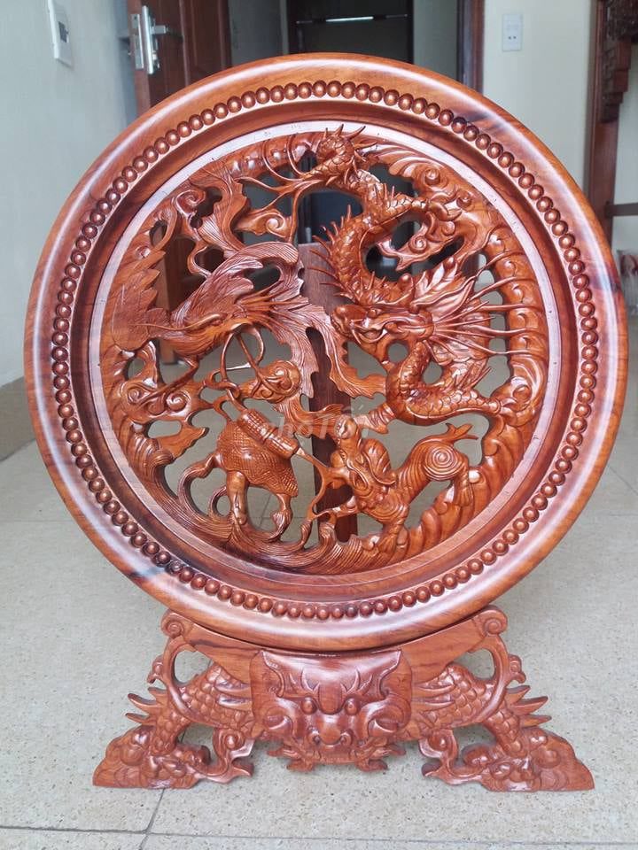 Đồ trang trí Gỗ Rồng Nâu đỏ. Mua bán Cây cảnh, đồ trang trí tại Quận Long Biên Hà Nội được đăng bởi đỗ lương quán hình 1