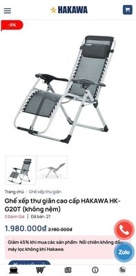 Ghế xếp thư giãn cao cấp HAKAWA. Mua bán Bàn ghế tại Quận 10 Tp Hồ Chí Minh được đăng bởi Anh Dũng