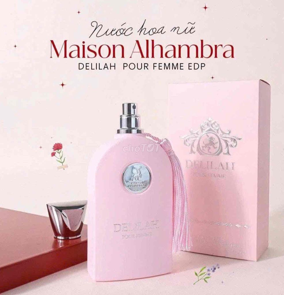 Nước hoa Maison Alhambra Delilah Pour Femme Nữ. Mua bán Nước hoa tại Quận 10 Tp Hồ Chí Minh được đăng bởi Baby Girl Lovely hình 1