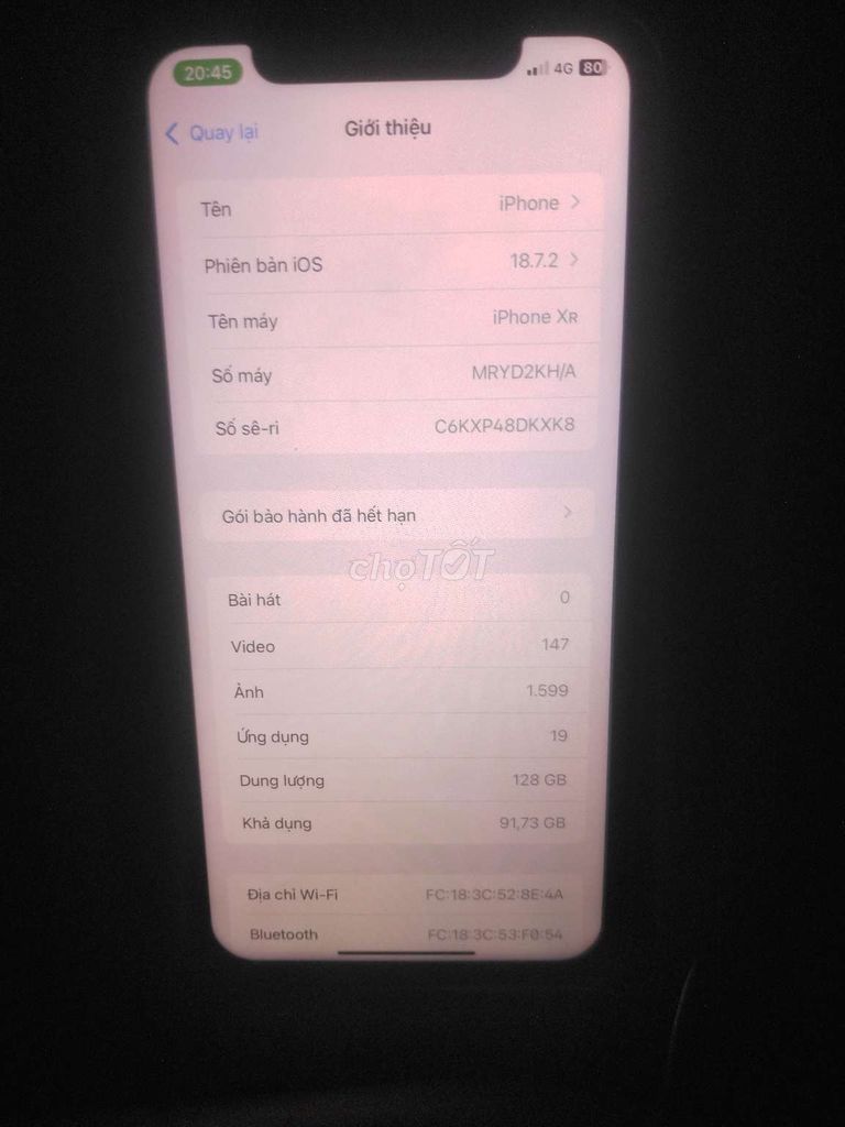Apple iPhone XR 128GB Like New. Mua bán Điện thoại tại Huyện Đông Anh Hà Nội được đăng bởi Nguyễn Xuân hình 1