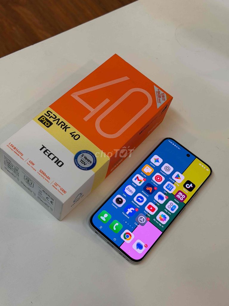 Tecno Spark 40 Pro 128GB Bạc. Mua bán Điện thoại tại Quận Bình Tân Tp Hồ Chí Minh được đăng bởi Tâm Trần hình 1