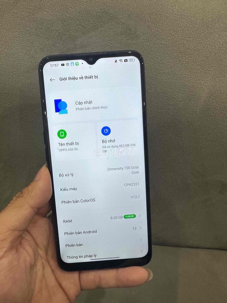 Oppo A56 5G 8GB/256GB Đen. Mua bán Điện thoại tại Quận Đống Đa Hà Nội được đăng bởi Ng Hoang Anh hình 1