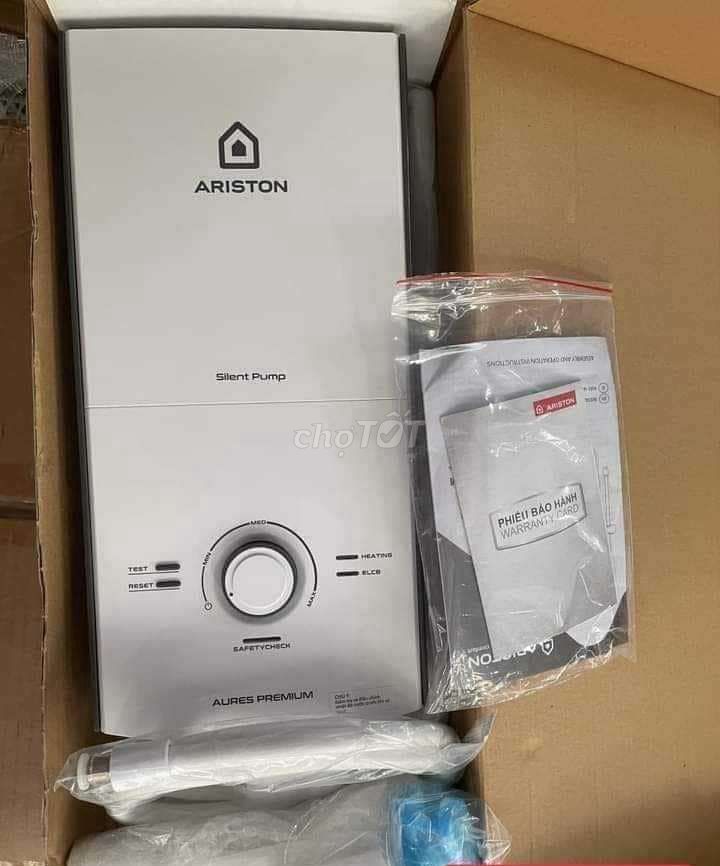 Máy tắm nóng Ariston 4500W AURES PREMIUM4.5P PEARL