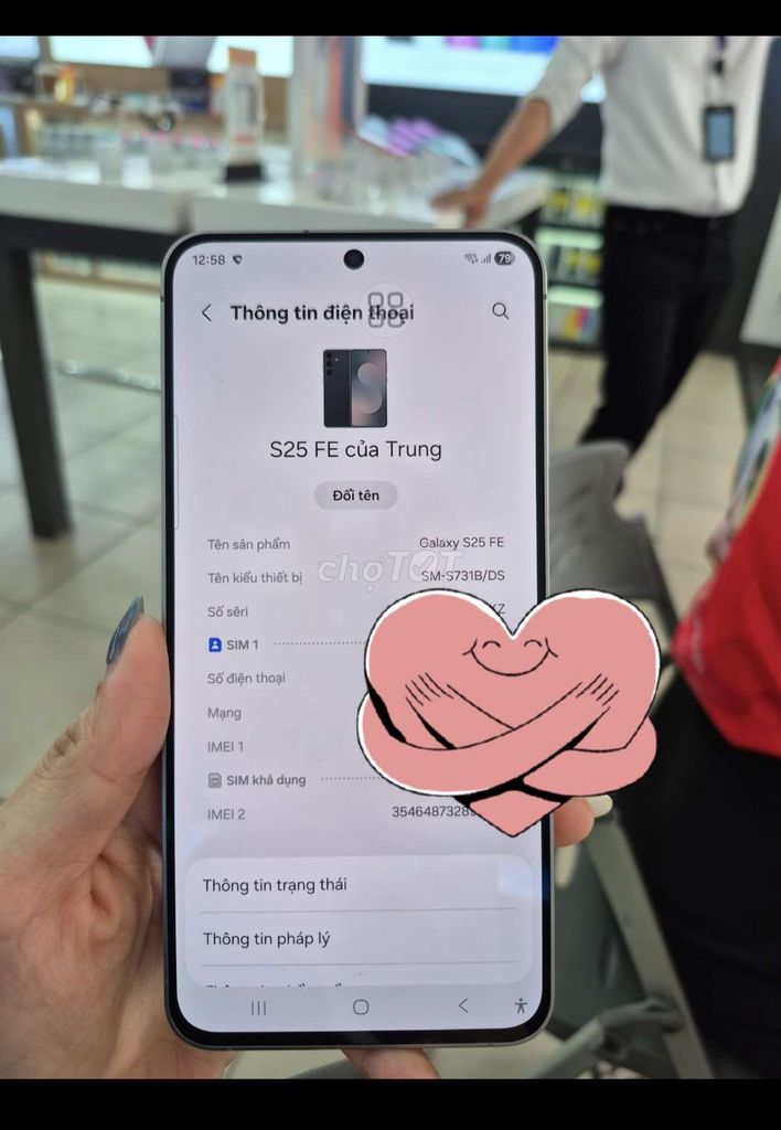 Samsung Galaxy S25 FE 128GB Xám. Mua bán Điện thoại tại Thành phố Biên Hòa Đồng Nai được đăng bởi Đào Huy Hậu hình 1