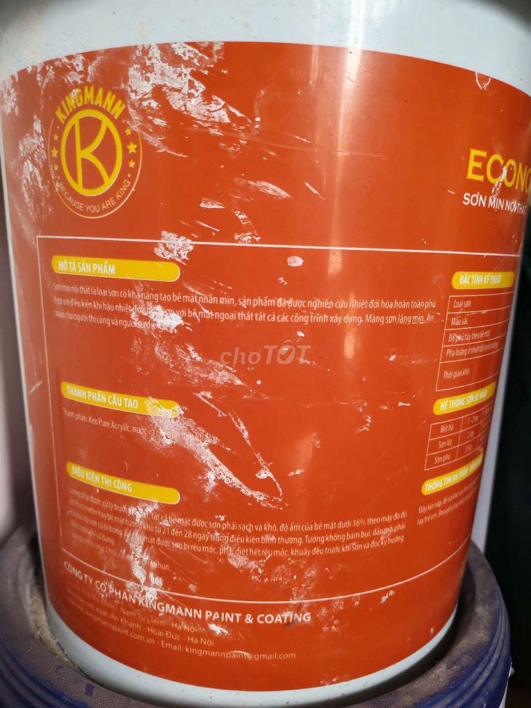 Sơn nội thất Kingmann 18L Sơn mịn Kháng kiềm. Mua bán Nội thất, đồ gia dụng khác tại Quận Bắc Từ Liêm Hà Nội được đăng bởi Huyen hình 1